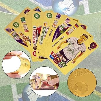 サッカーワル-トカップ　カード 2枚 Amazon.co.jp: TKXOX ワールドカップサッカースターカード